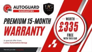 Premium 15-month Autoguard warranty, worth £335, free with this car